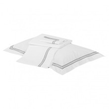 Großverkauf 100% Baumwolle T300 Perkal Weiß Hand Stickerei Bettlaken Set